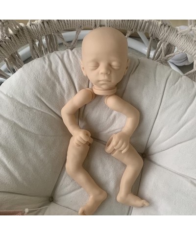 15 Inch Unpainted Sleep Reborn Doll Kits Handmade Blank Baby Doll Kits Preemie Newborn Doll Kits Unfinished Making Dolls Acce...