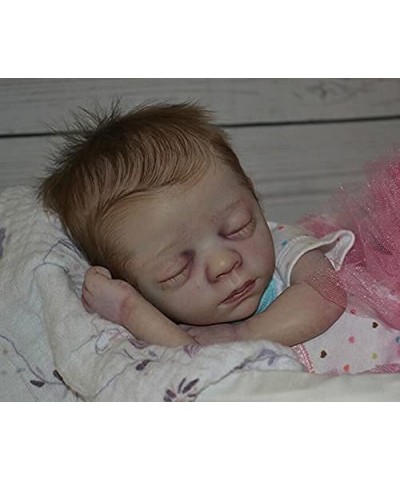 15 Inch Unpainted Sleep Reborn Doll Kits Handmade Blank Baby Doll Kits Preemie Newborn Doll Kits Unfinished Making Dolls Acce...