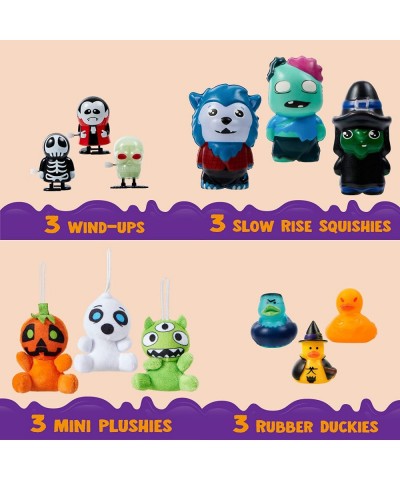 12 Pieces Blind Bags Halloween Windup Slow Rise Plush Toys Rubber Duck Random Set Stress Relief Toy for Halloween Party Schoo...