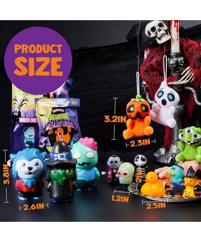 12 Pieces Blind Bags Halloween Windup Slow Rise Plush Toys Rubber Duck Random Set Stress Relief Toy for Halloween Party Schoo...