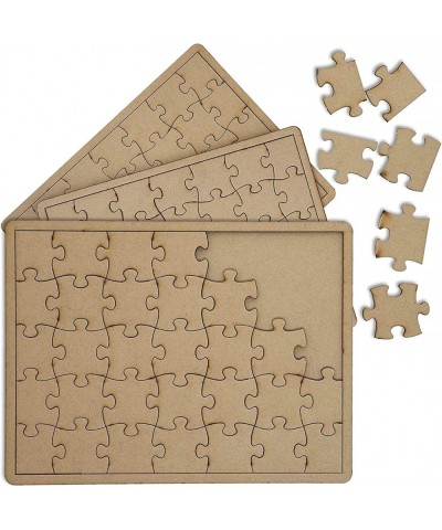 3 Pack DIY Jigsaw Puzzle Blank Wooden Canvas with 35 Pieces Each for Arts and Crafts (10 x 7 in) $18.67 Jigsaw Puzzles