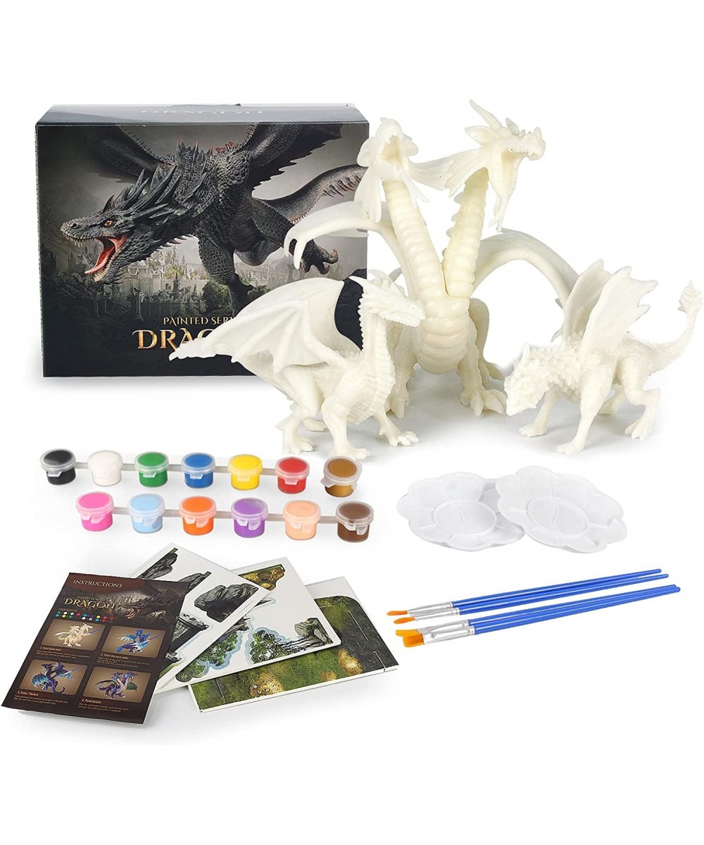 Dinosaurs Toys DIY Painting Dragon Kit Arts and Crafts Set for Kids Age 8-12 Boys and Girls Decorate and Drawing 3D Art Suppl...