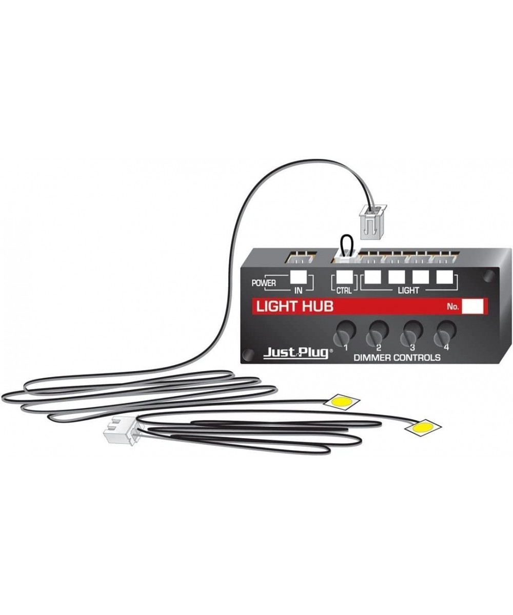 Just Plug: Lights & Hub Set w/Dimmer Controls: Warm White Stick-On LED Lights w/24 Cable (2) $31.19 Toy Vehicle Playsets