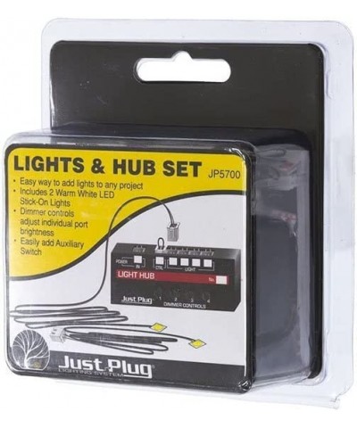 Just Plug: Lights & Hub Set w/Dimmer Controls: Warm White Stick-On LED Lights w/24 Cable (2) $31.19 Toy Vehicle Playsets