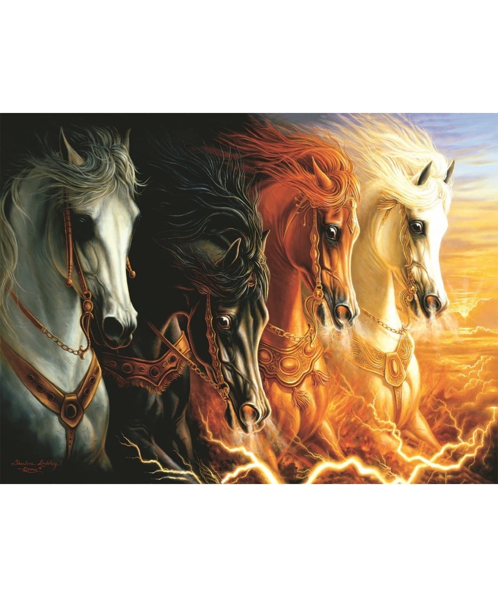 Four Horses of The Apocalypse 1000 pc Jigsaw Puzzle - SUNSOUT INC $35.66 Jigsaw Puzzles