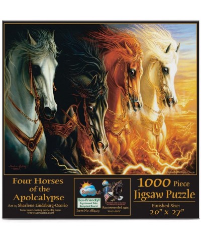 Four Horses of The Apocalypse 1000 pc Jigsaw Puzzle - SUNSOUT INC $35.66 Jigsaw Puzzles