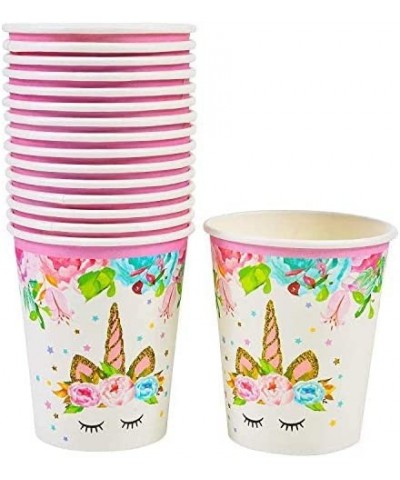 United Unicorns Best Pink Unicorn Paper Cups for Girls Birthday Party | Unicorn Birthday Party Supplies for Girls | Disposabl...