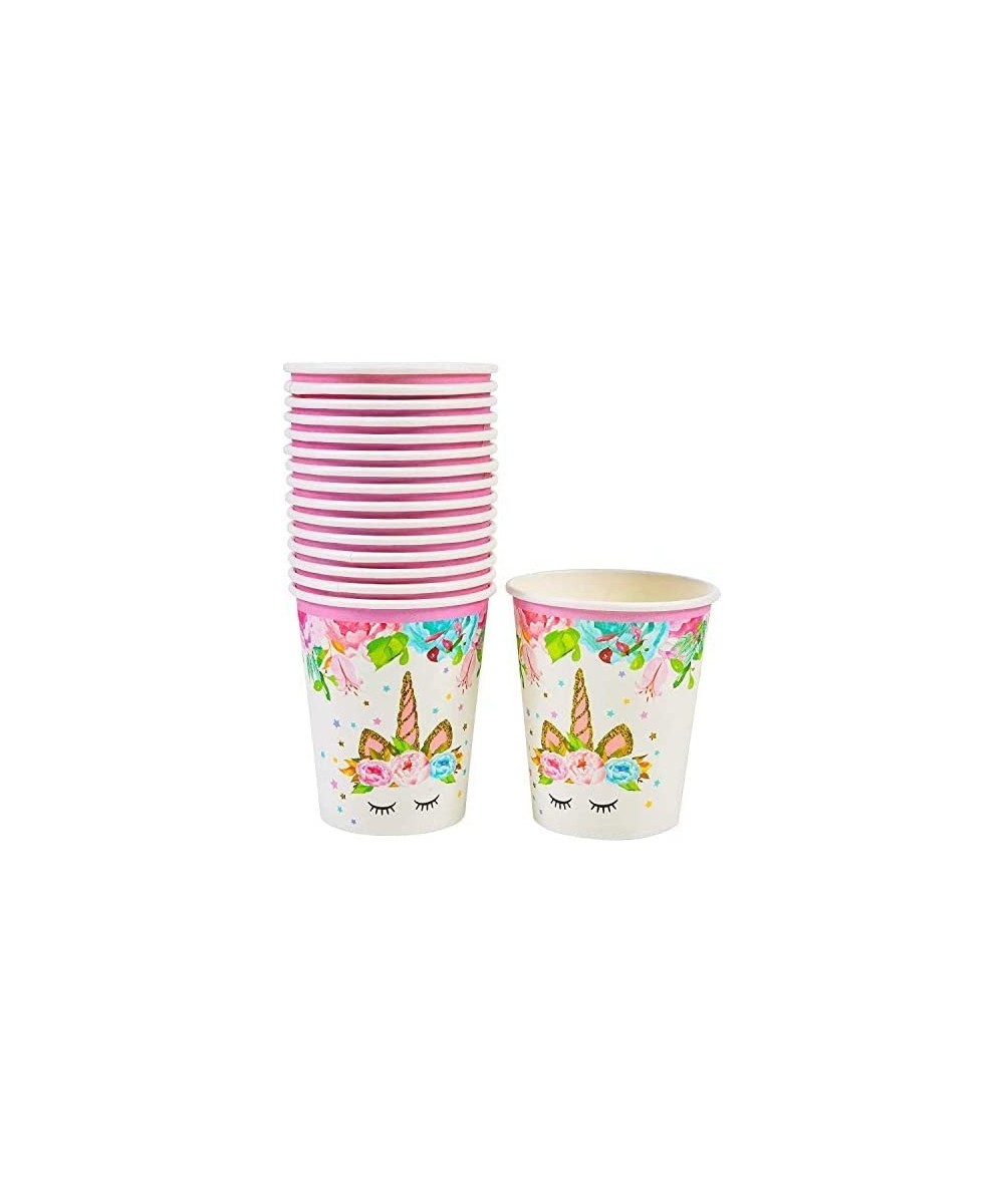 United Unicorns Best Pink Unicorn Paper Cups for Girls Birthday Party | Unicorn Birthday Party Supplies for Girls | Disposabl...