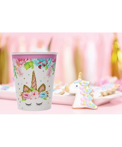 United Unicorns Best Pink Unicorn Paper Cups for Girls Birthday Party | Unicorn Birthday Party Supplies for Girls | Disposabl...