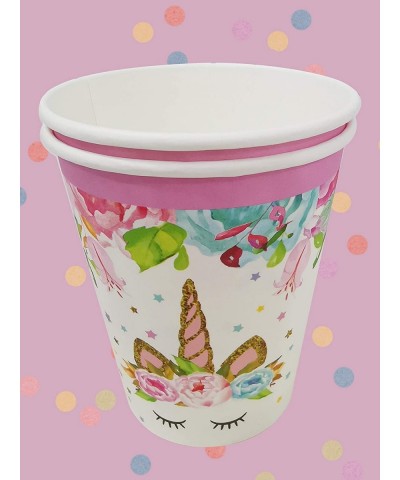 United Unicorns Best Pink Unicorn Paper Cups for Girls Birthday Party | Unicorn Birthday Party Supplies for Girls | Disposabl...