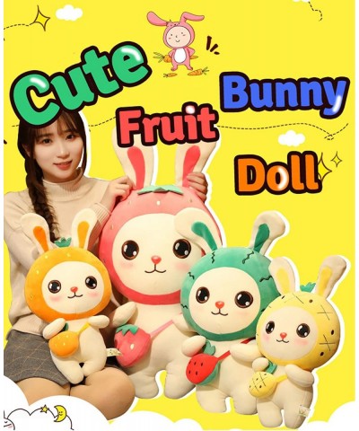 Cute Fruit Bunny Doll Strawberry Rabbits Doll Soft Cushion Pillow Plush Toy Creative Stuffed Animal for Kids Gifts Green $30....