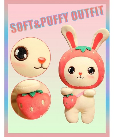 Cute Fruit Bunny Doll Strawberry Rabbits Doll Soft Cushion Pillow Plush Toy Creative Stuffed Animal for Kids Gifts Green $30....