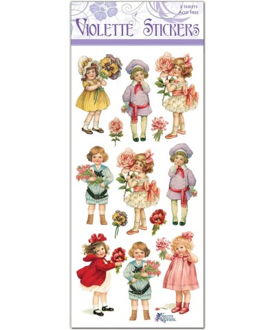 Victorian Children with Flowers $14.65 Kids' Stickers