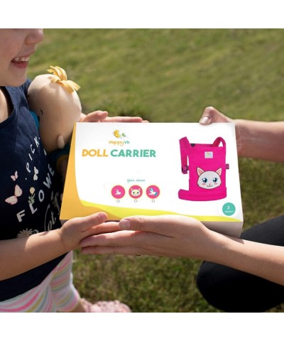 HappyVk- Baby Doll Carrier- Doll Carrier Front and Back for Little Girls-Cat $34.01 Dolls