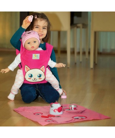 HappyVk- Baby Doll Carrier- Doll Carrier Front and Back for Little Girls-Cat $34.01 Dolls