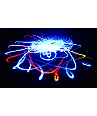 Store Blue Bliss - Orbital Rave Light Toy - 4-Microlight LED Spinning Flywheel Light Show $28.68 Novelty Spinning Tops