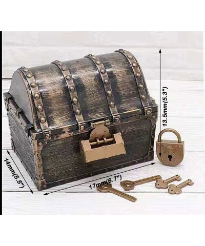 Pirate Treasure Chest Treasure Box for Kids with Treasure Gold Coins and Jewelry Gems(160 Coins+160 Gems) $35.39 Money & Bank...