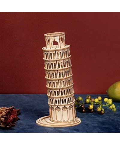 3D Wooden Puzzles for Adults DIY Kits Gift for Adults & Teens - Leaning Tower of Pisa (137 PCS) $19.21 Craft Kits