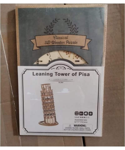 3D Wooden Puzzles for Adults DIY Kits Gift for Adults & Teens - Leaning Tower of Pisa (137 PCS) $19.21 Craft Kits