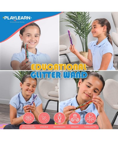 Playlearn 6 Inch Glitter Wand Sensory Toy Magic Wand (4 Pack) $31.15 Magic Kits & Accessories