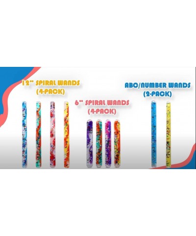 Playlearn 6 Inch Glitter Wand Sensory Toy Magic Wand (4 Pack) $31.15 Magic Kits & Accessories