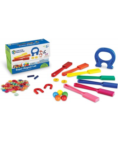 Super Magnet Lab Kit STEM Toy Critical Thinking 119 Pieces Ages 5+ & STEM Explorers: Magnet Movers 39 Pieces $91.33 Education...