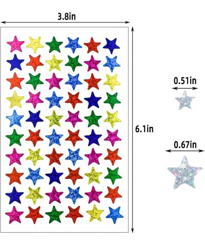 3000 Count Foil Star Stickers for Kids Reward 60 Sheets Small Self-Adhesive Shiny Metallic Stars Labels for Students Rewards ...