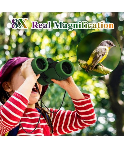 Binoculars for Kids Kid Binoculars Outdoor Exploration Kit Age 3-12 Compact Shockproof Binoculars Kids Toddler Binoculars Nat...