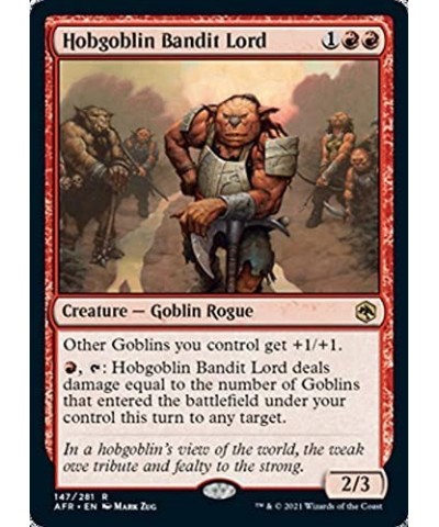 Magic: the Gathering - Hobgoblin Bandit Lord (147) - Adventures in The Forgotten Realms $13.25 Trading Cards & Accessories