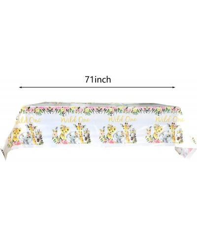 2 Pack Wild One Tablecloth Wild One Birthday Party Supplies Decorations for Girl–Wild One Party Table Cover (70.8" x 42.5") $...