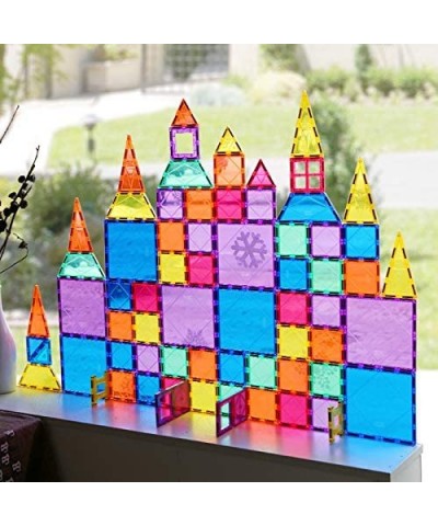 46pcs Magnetic Tiles Set - Educational 3D Magnet Building Blocks - Building Construction Toys for Kids - Upgraded Version wit...