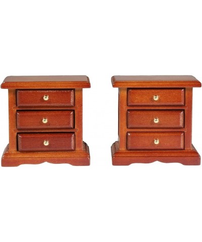 Wooden Dollhouse Night Stands | Set of 2 | Bedside Tables | Dolls House Furniture | 1/12 Scale (Medium) $28.13 Dollhouse Acce...