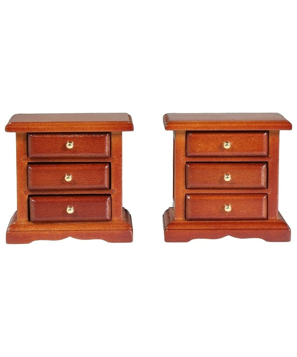 Wooden Dollhouse Night Stands | Set of 2 | Bedside Tables | Dolls House Furniture | 1/12 Scale (Medium) $28.13 Dollhouse Acce...