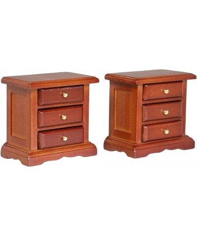 Wooden Dollhouse Night Stands | Set of 2 | Bedside Tables | Dolls House Furniture | 1/12 Scale (Medium) $28.13 Dollhouse Acce...