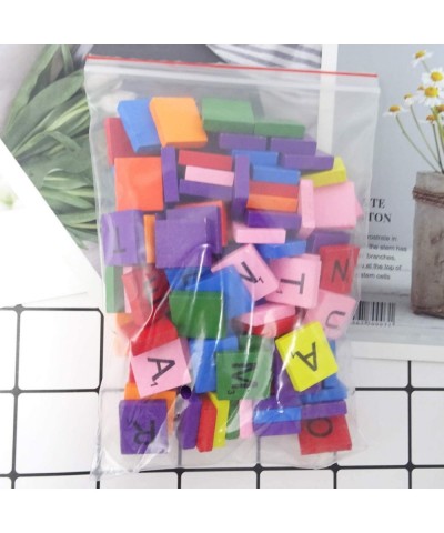 100PCS Colorful A-Z Capital Letter Tiles Wooden Scrabble Tiles for Craft Projects Shadow Box Scrabble Game Christmas Decorati...