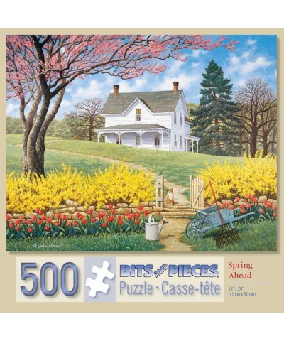 - 500 Piece Jigsaw Puzzle -Spring Ahead - Puzzle Measures 18" x 24" When Complete - Scenic Spring - by Artist John Sloane - 5...