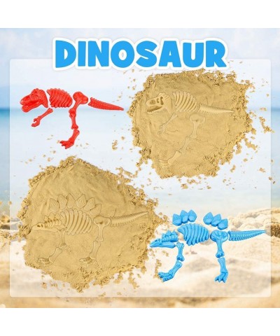 3 Pack Large Dinosaur Fossil Sand Molds Beach Toy Set with Rake and Shovel for Kids Summer Outdoors (25 Pcs Playset) $26.89 S...