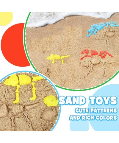 3 Pack Large Dinosaur Fossil Sand Molds Beach Toy Set with Rake and Shovel for Kids Summer Outdoors (25 Pcs Playset) $26.89 S...