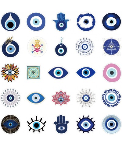 Evil Eyes Stickers 50 PCS are Suitable for Motorcycles Cars Phones Pianos Guitars Skateboards Helmets Cups Bicycles Notebooks...