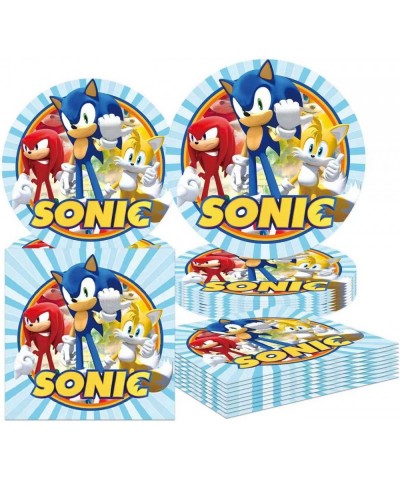 Hedgehog Birthday Party Supplies 41 Pack of 20 Tissues + 20 Plates + 1 Tablecloth $26.27 Kids' Party Tableware