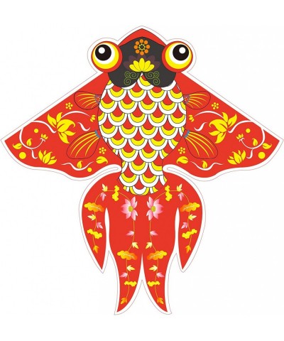 Kite for Kids and Adults Goldfish Kite Easy to Fly Red $27.60 Kites & Wind Spinners