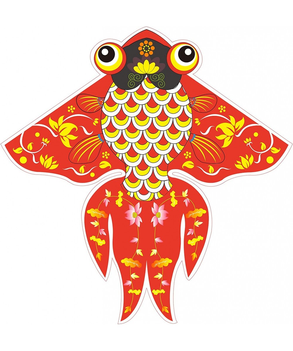 Kite for Kids and Adults Goldfish Kite Easy to Fly Red $27.60 Kites & Wind Spinners