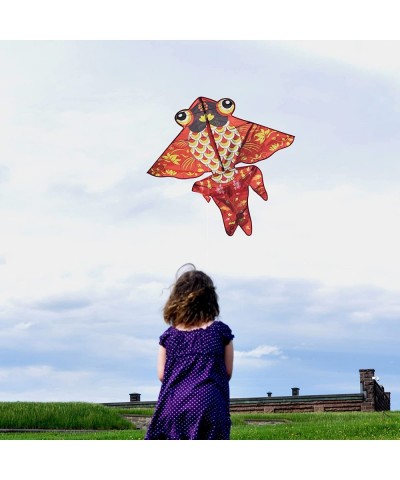 Kite for Kids and Adults Goldfish Kite Easy to Fly Red $27.60 Kites & Wind Spinners