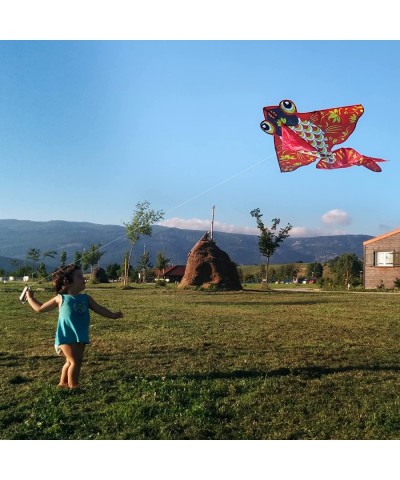 Kite for Kids and Adults Goldfish Kite Easy to Fly Red $27.60 Kites & Wind Spinners