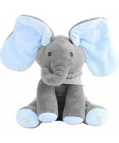 Plush Toy peek-a-Boo Elephant Hide-and-Seek Game Interactive Plush Toy Singing Stuffed Animal Doll Baby Toys (Blue) $46.34 St...