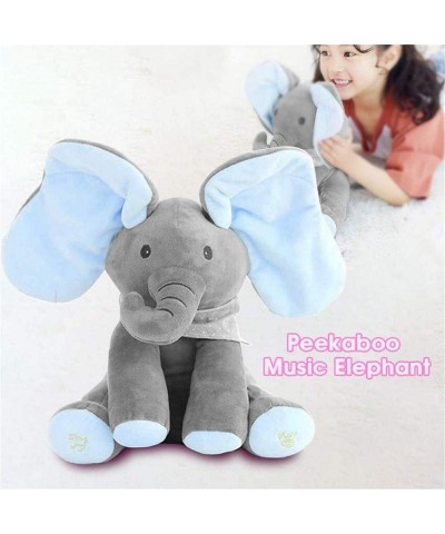 Plush Toy peek-a-Boo Elephant Hide-and-Seek Game Interactive Plush Toy Singing Stuffed Animal Doll Baby Toys (Blue) $46.34 St...