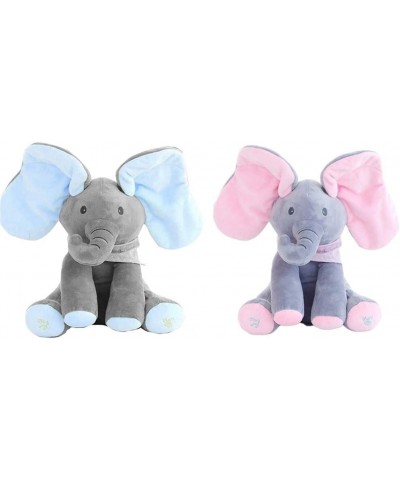 Plush Toy peek-a-Boo Elephant Hide-and-Seek Game Interactive Plush Toy Singing Stuffed Animal Doll Baby Toys (Blue) $46.34 St...