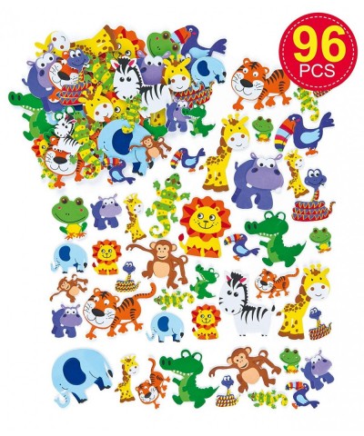 EV3115 Jungle Animal Foam Stickers - Pack of 96 Foam Stickers for Kids Kids Craft Stickers Childrens Self Adhesive Stickers $...