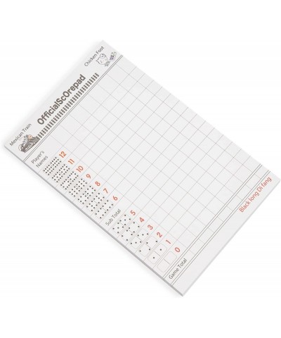 Official scorebook-3 packs high-quality paper scorebook for Mexican train and chicken feet dominoes (8.5 x 5.5 Inches)-60 she...