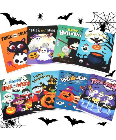 24 Pieces Halloween Mini Notepads Set Happy Halloween Notebooks for Kids Trick or Treat Party Gift Bag Fillers Ghost Spiders ...